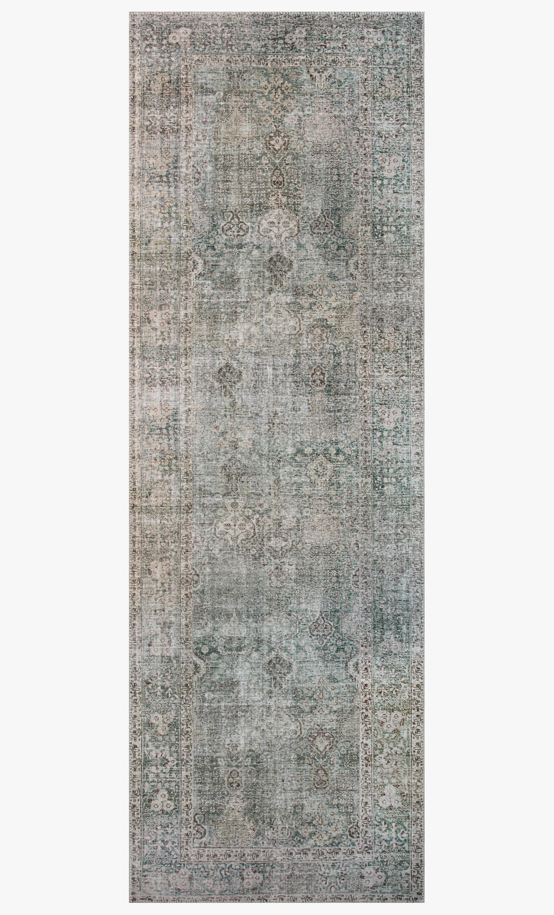 Chris Loves Julia x Loloi Jules JUL-08 Emerald / Antique Ivory