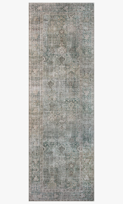 Chris Loves Julia x Loloi Jules JUL-08 Emerald / Antique Ivory