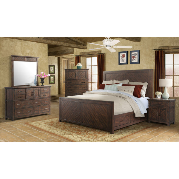 JAX QUEEN PLATFORM STORAGE 5PC BEDROOM SET