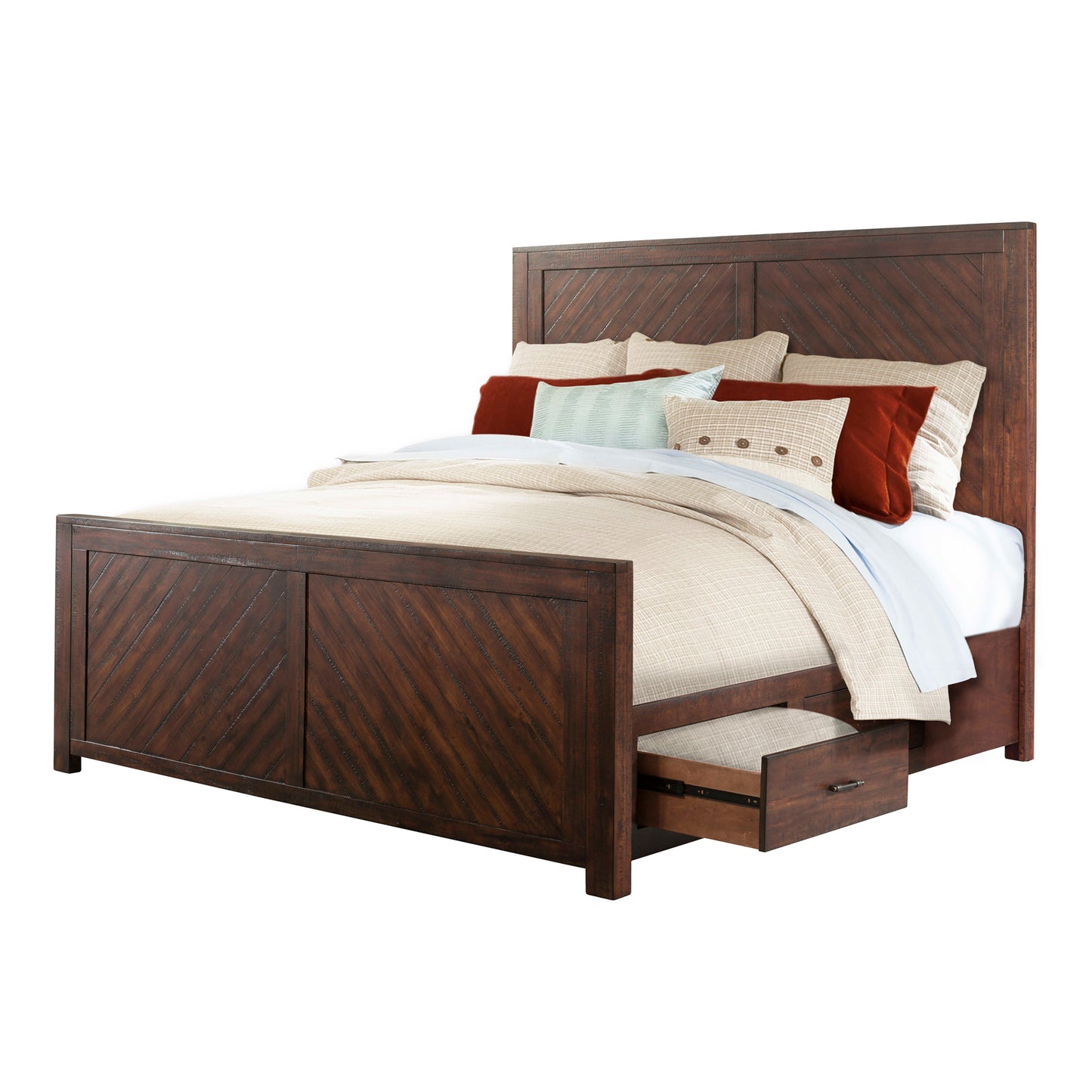 JAX QUEEN PLATFORM STORAGE 5PC BEDROOM SET