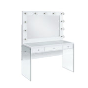 Jacey Complete Dressing Table With Lightbulbs