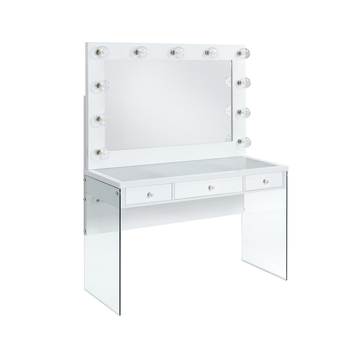 Jacey Complete Dressing Table With Lightbulbs