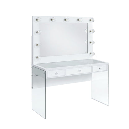 Jacey Complete Dressing Table With Lightbulbs