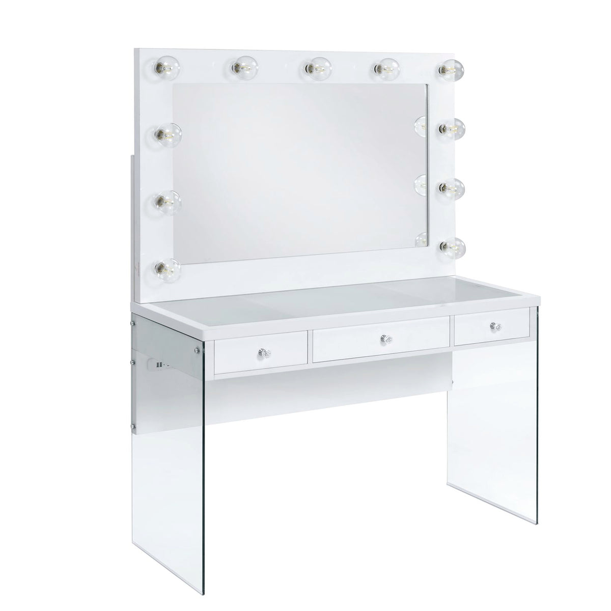 Jacey Complete Dressing Table With Lightbulbs