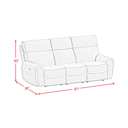 Jackpot P1 Sofa with Heat Massage in Explore Light Grey