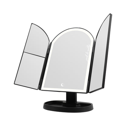 Jack Skellington & Sally Arch Trifold LED Makeup Mirror