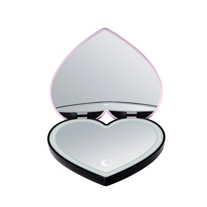 Jack Skellington & Sally Heart LED Compact Mirror