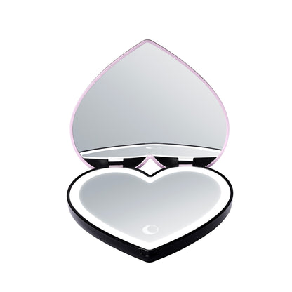 Jack Skellington & Sally Heart LED Compact Mirror