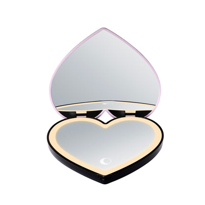 Jack Skellington & Sally Heart LED Compact Mirror