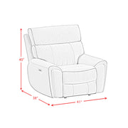 Jackpot P1 Recliner in Explore Light Grey