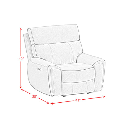 Jackpot P1 Recliner in Explore Light Grey