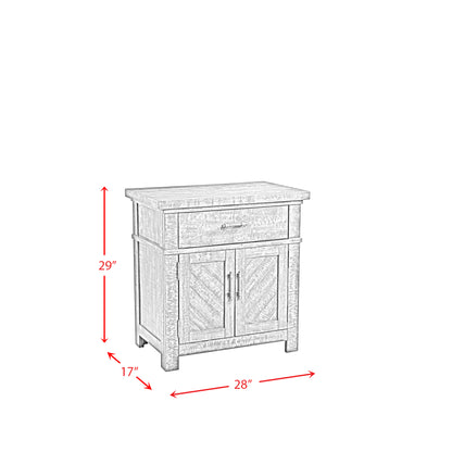 Jax Queen Platform Storage 3PC Bedroom Set with 2 Nightstands in Cherry