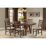 Jax 7PC Dining Set - Table, 6 Ladder Side Chairs
