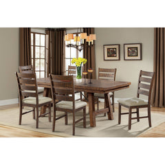 Jax 7PC Dining Set - Table, 6 Ladder Side Chairs