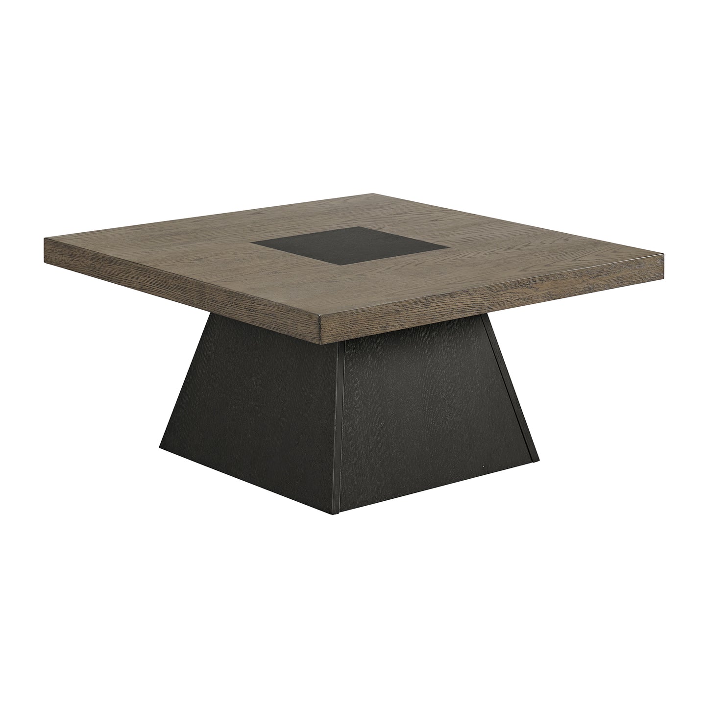 Jemma 3PC Occasional Table Set in Grey and Dark Espresso-Coffee Table & TwoEnd Table