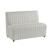 Jemma Upholstered Bench In Beige Linen