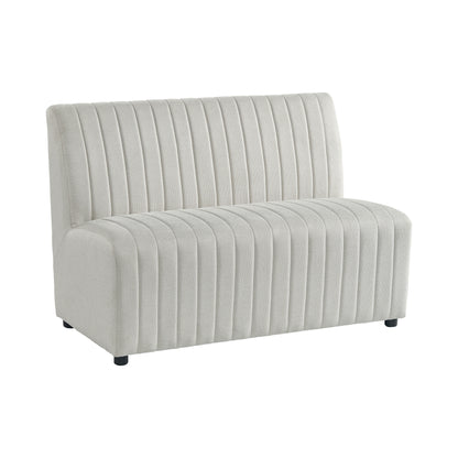 Jemma Upholstered Bench In Beige Linen