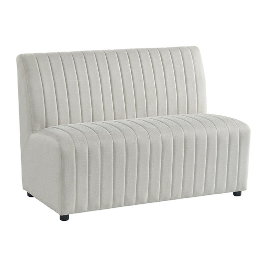 Jemma Upholstered Bench in Beige Linen