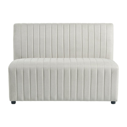 Jemma Upholstered Bench in Beige Linen