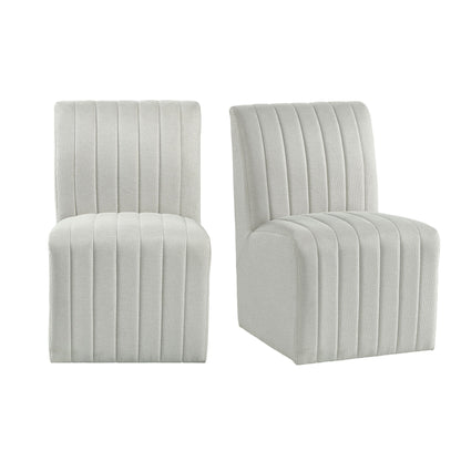 Jemma 7PC Standard Height Dining Set in Grey-Square Table and Six Chairs