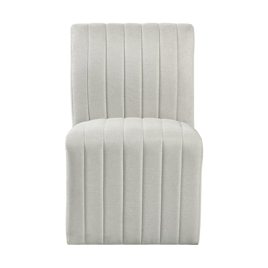 Jemma Upholstered Side Chair in Beige Linen (2 Per Carton)