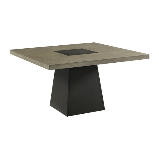 Jemma Square Table w/ Grey Top & Dark Espresso Base