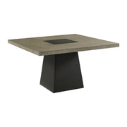 Jemma 6PC Standard Height Dining Set in Grey-Square Table, Two Chairs & Complete Bench