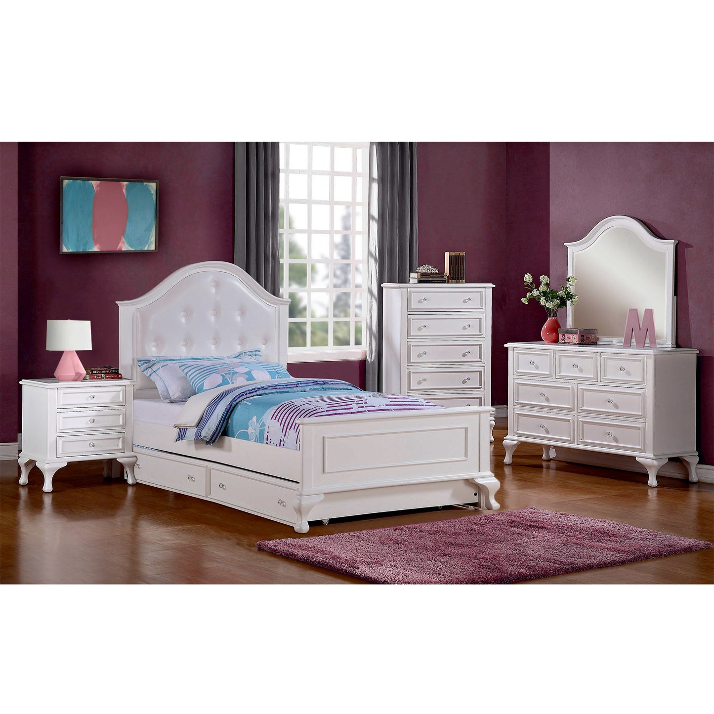 Jesse Twin Panel Bed w/ Trundle