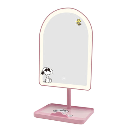 Peanuts‚Ñ¢ "Joe Cool" Arch Tri-Tone LED Tabletop Makeup Mirror