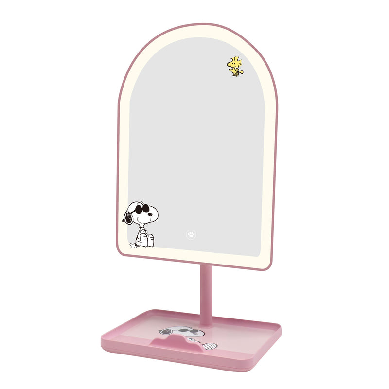 Peanutsâª "Joe Cool" Arch Tri-Tone LED Tabletop Makeup Mirror