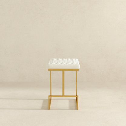 Joel Beige Boucle Counter Stool