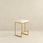Joel Beige Boucle Counter Stool