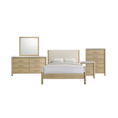Jonas Queen 5PC Bedroom Set in Natural