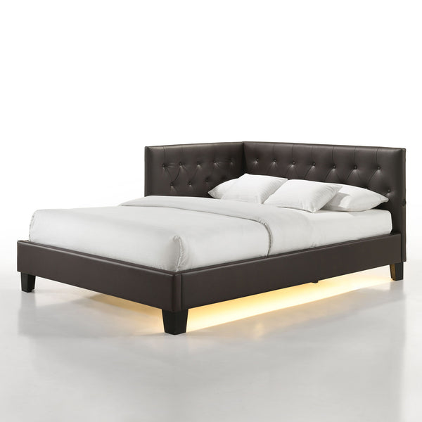 Julesburg Corner Full Bed In Brown Pu
