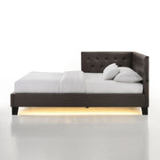 Julesburg Corner Full Bed in Brown PU