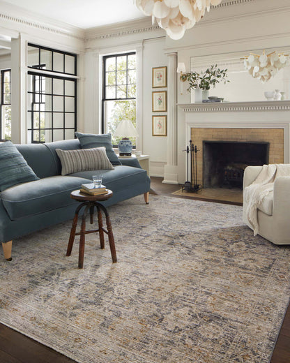 Jean Stoffer x Loloi Katherine KES-02 Carbón/Dorado