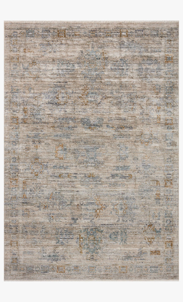 Jean Stoffer x Loloi Katherine KES-04 Pebble / Ocean