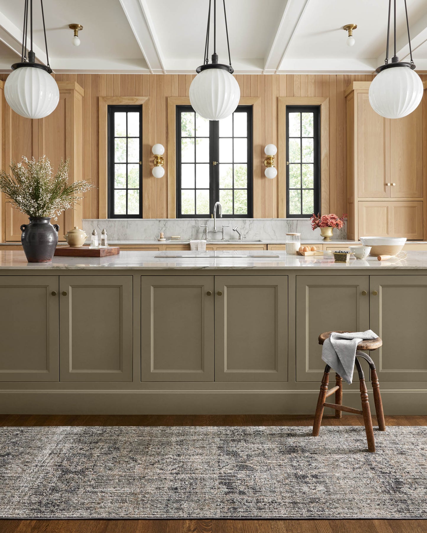 Jean Stoffer x Loloi Katherine KES-05 Graphite / Jade