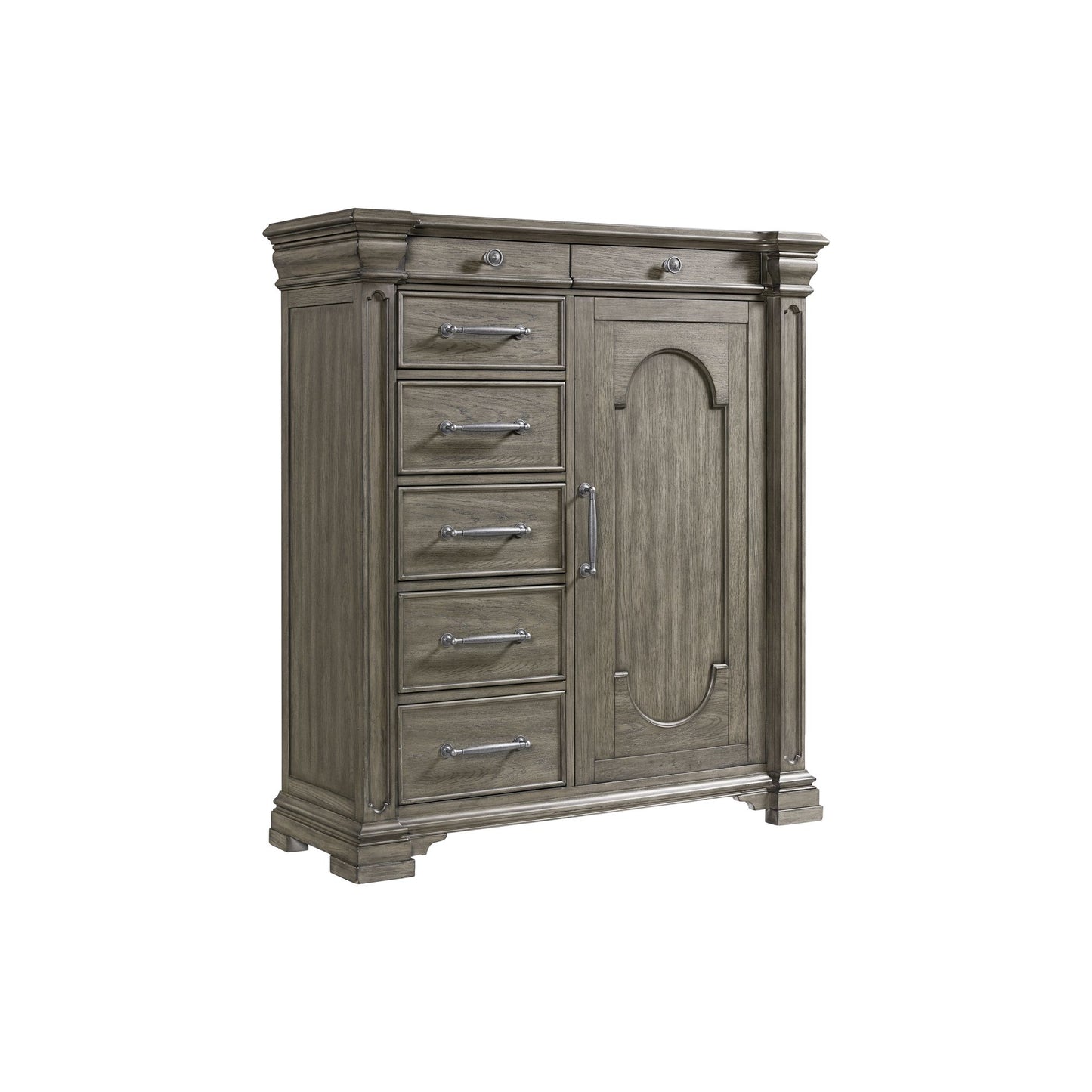Kings Court 1 Door and 7-Drawer Chest in Grey