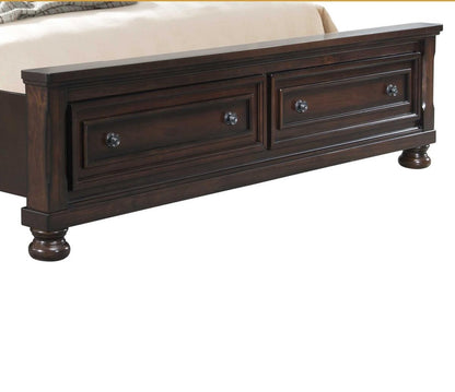 Kingston Brown Queen Storage Bed 4PC Bedroom Set