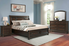 Kingston Brown Queen Storage Bed 4PC Bedroom Set