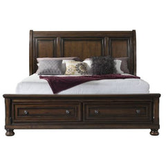 Kingston Brown Queen Storage Bed 4PC Bedroom Set