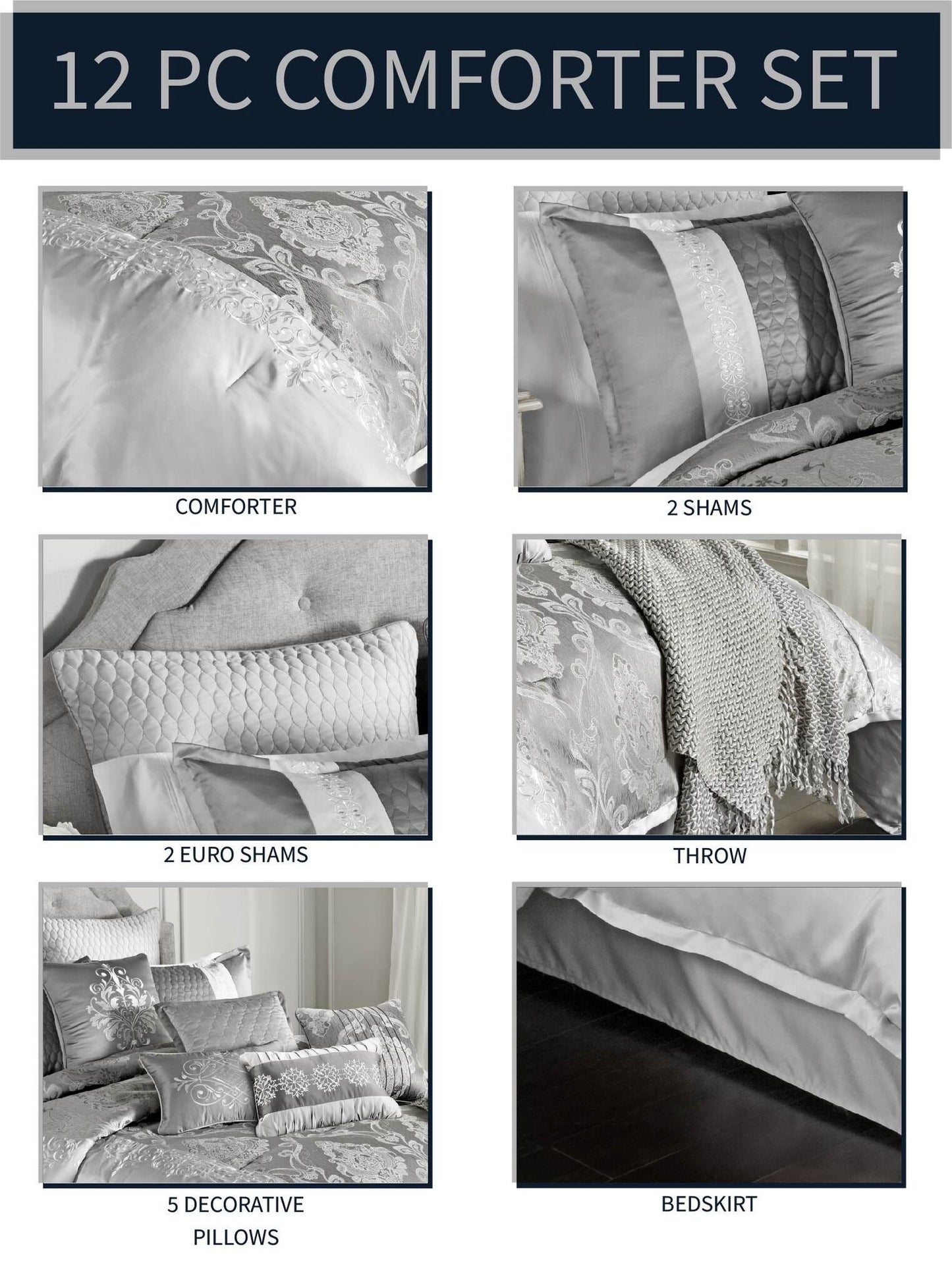 Kadin 12 pc Comforter Set