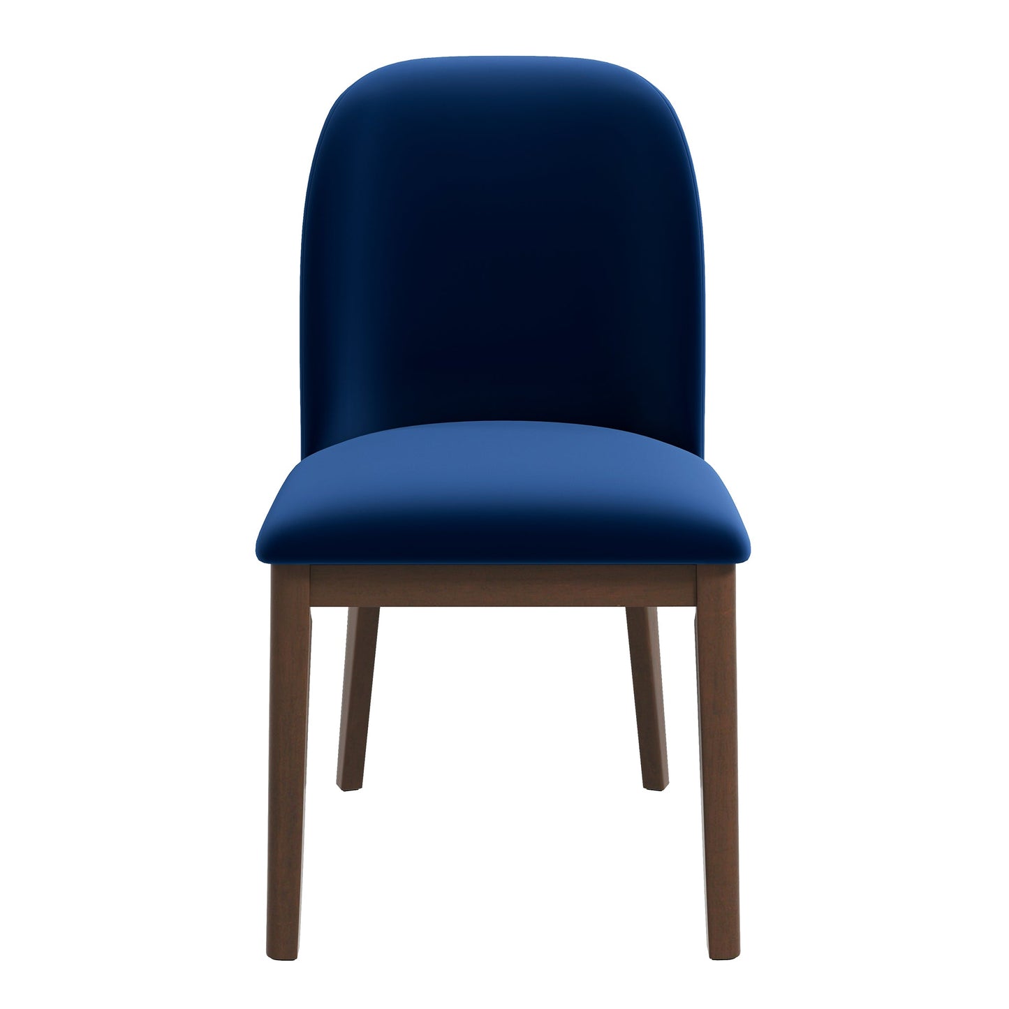 Silla de comedor Kaitlyn de terciopelo azul marino (juego de 2)
