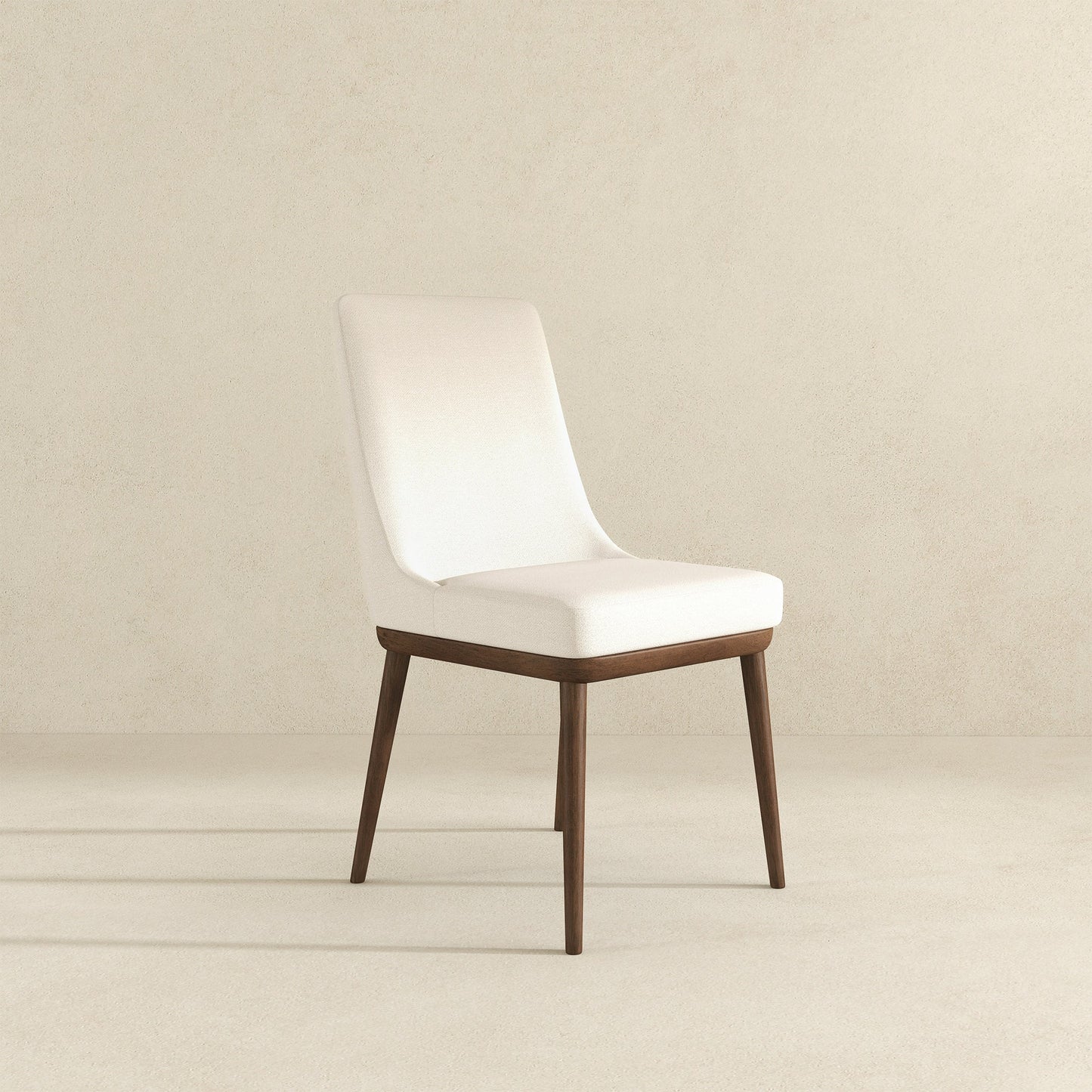 Silla de comedor Kate de tela beige (juego de 2)