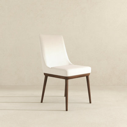 Silla de comedor Kate de tela beige (juego de 2)