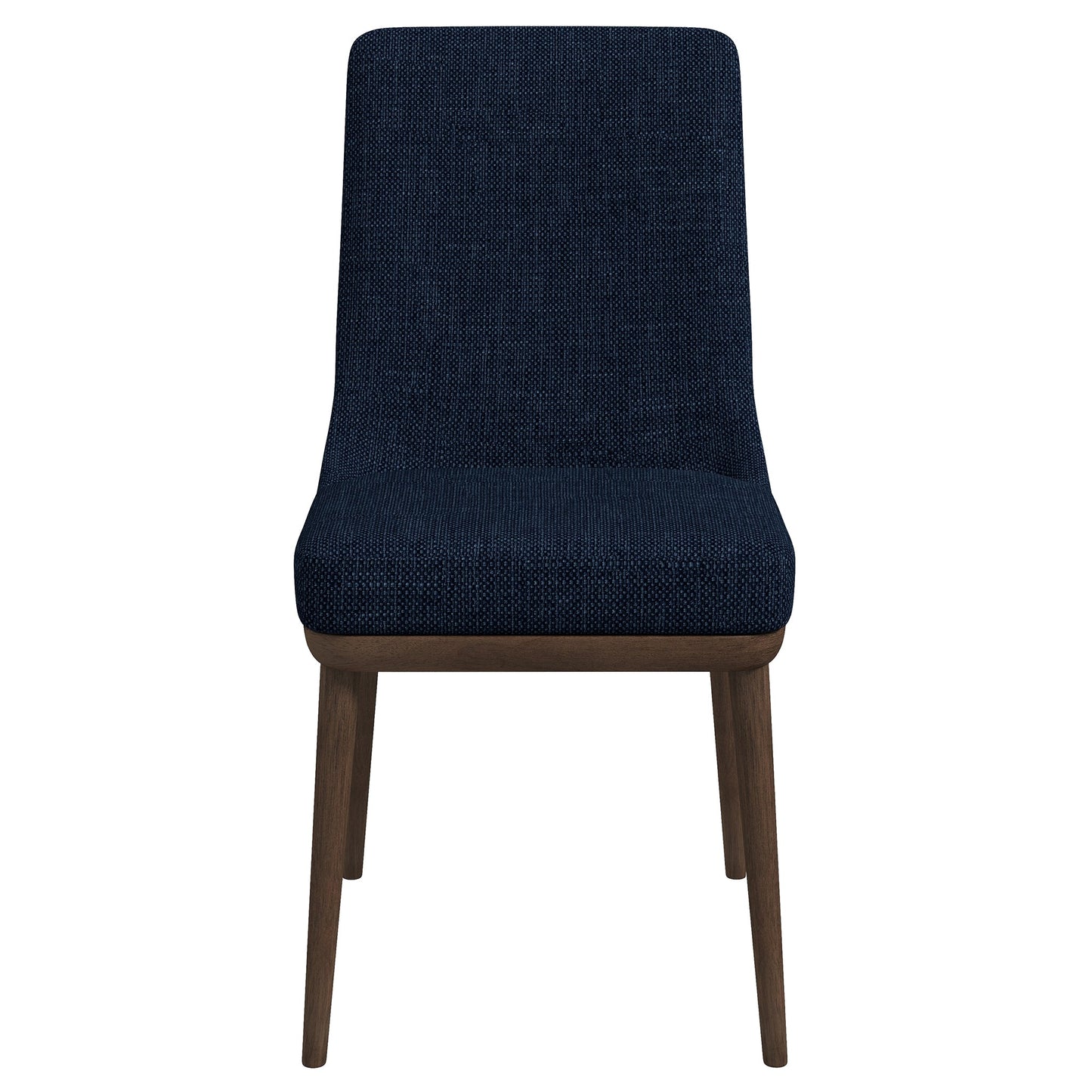 Silla de comedor Kate de tela azul oscuro (juego de 2)