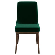 Kate  Green Velvet Solid Wood Dining Chair (Set Of 2)