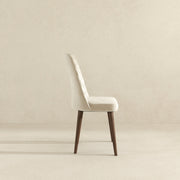 Silla de comedor Katie de terciopelo beige (juego de 2)