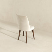 Silla de comedor Katie de terciopelo beige (juego de 2)